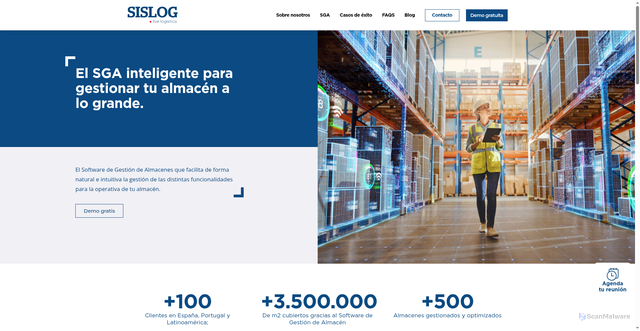 Security scan screenshot of https://sislog.es