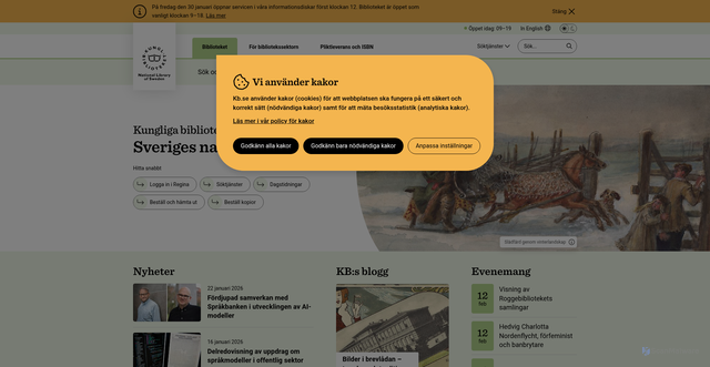Security scan screenshot of https://kb.se