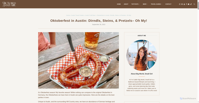 Security scan screenshot of https://bigworldsmallgirl.com/oktoberfest-austin/