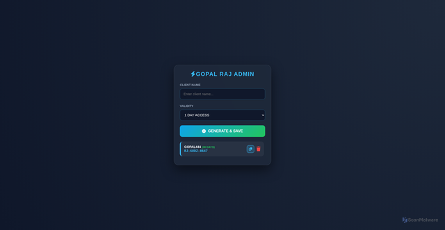 Security scan screenshot of https://admin-panel-gopal-dphhl0z54xa8.edgeone.dev/