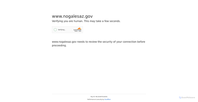 Security scan screenshot of https://www.nogalesaz.gov/