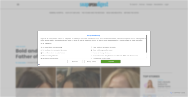 Security scan screenshot of https://www.soapoperadigest.com/content/bold-and-beautiful-spoilers-video-is-will-the-father-of-lunas-baby/