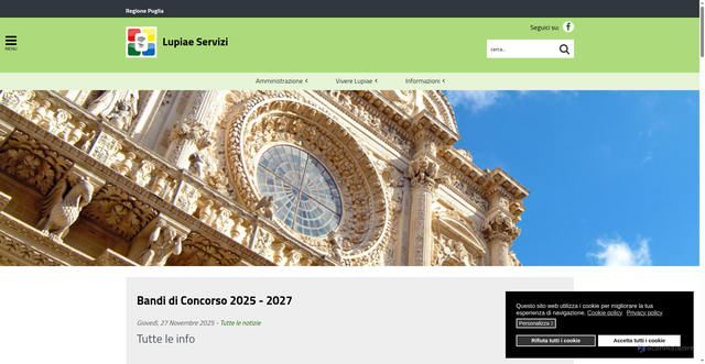 Security scan screenshot of https://www.lupiaeservizi.it/