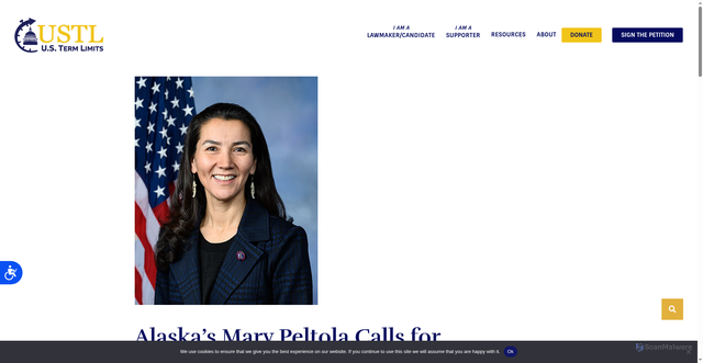Security scan screenshot of https://termlimits.com/alaskas-mary-peltola-calls-for-congressional-term-limits/