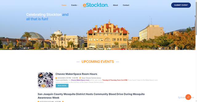 Security scan screenshot of https://www.estockton.com/