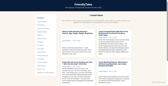 Security scan screenshot of https://movieborn-hmjqs3.pages.dev/category/career-news/index.html