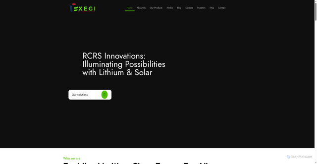 Security scan screenshot of https://rcrsinnovations.com