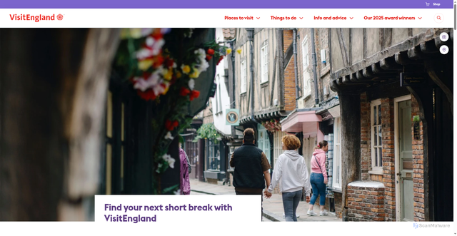Security scan screenshot of https://www.visitengland.com/