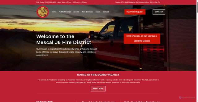 Security scan screenshot of https://mescalj6fd.gov/