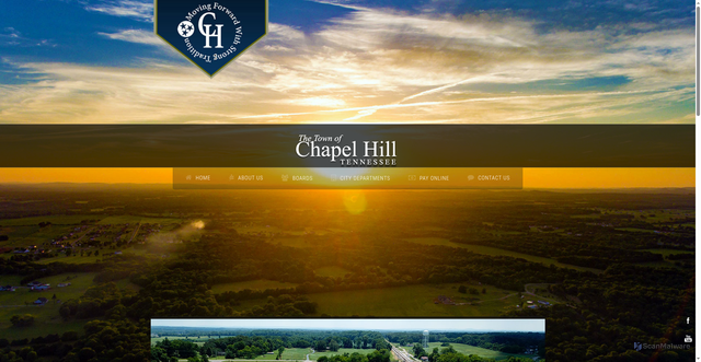 Security scan screenshot of https://townofchapelhilltn.gov/