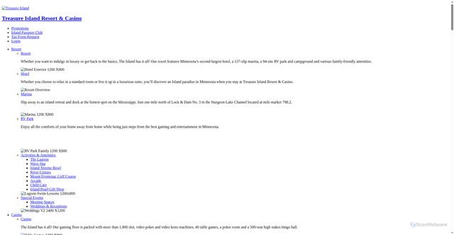 Security scan screenshot of https://www.ticasino.com/