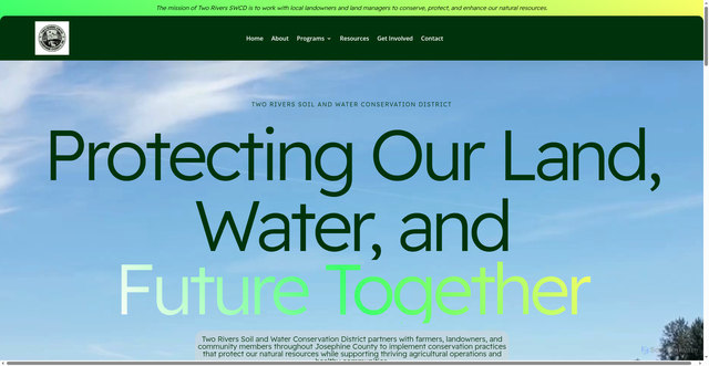 Security scan screenshot of https://tworiversswcd.gov/