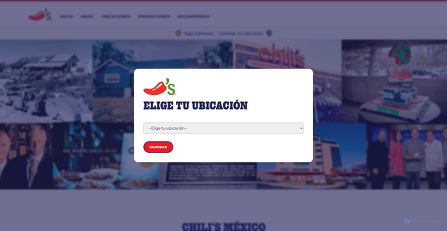 Security scan screenshot of https://www.chilis.com.mx/
