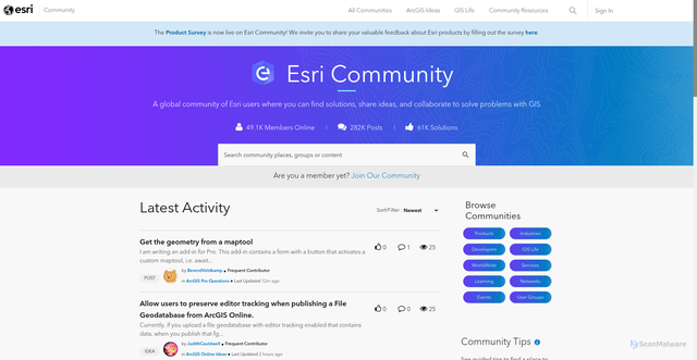 Security scan screenshot of https://ccqpr47374.lithium.com