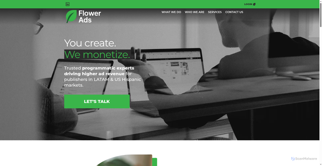 Security scan screenshot of https://www.flower-ads.com