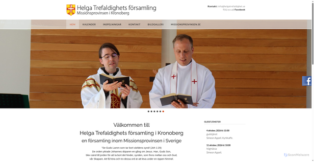 Security scan screenshot of https://helgatrefaldighet.se
