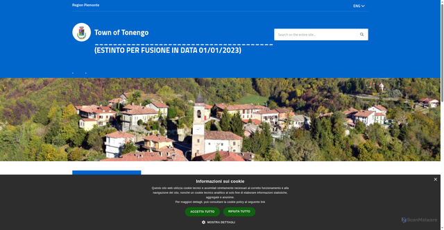 Security scan screenshot of https://www.comune.tonengo.at.it