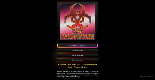 Security scan screenshot of https://pub-27aec06579c54f4193bb23484ec6a2f7.r2.dev/raffi888.html