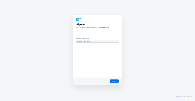 Security scan screenshot of https://helios-apps-prod-2w9ndp35.eu10.cim.cloud.sap