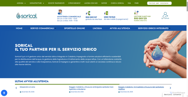 Security scan screenshot of https://www.soricalspa.com/
