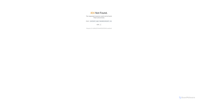 Security scan screenshot of https://content.api.handelsblatt.io