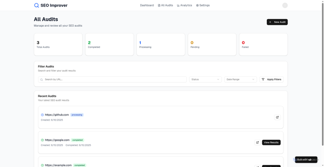 Security scan screenshot of https://alto.vercel.app/dashboard/audits
