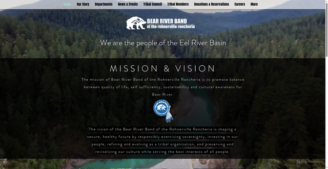 Security scan screenshot of https://www.bearriverrancheria.org/