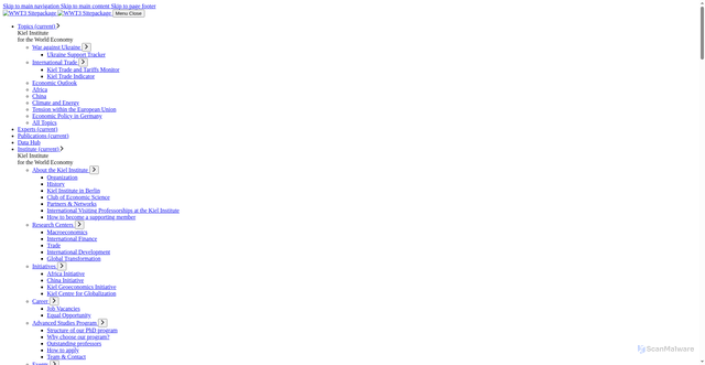 Security scan screenshot of https://www.kielinstitut.de/publications/ukraine-support-tracker-data-6453/