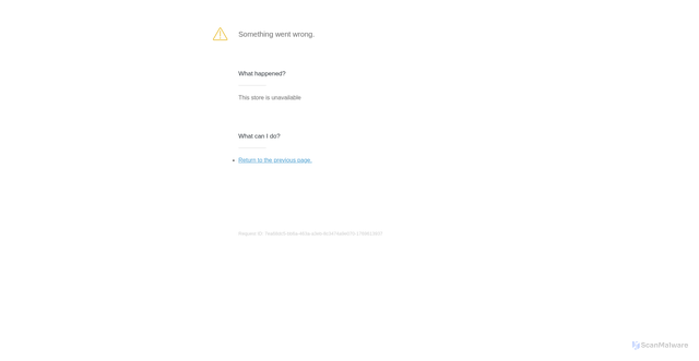 Security scan screenshot of https://7skymart.store