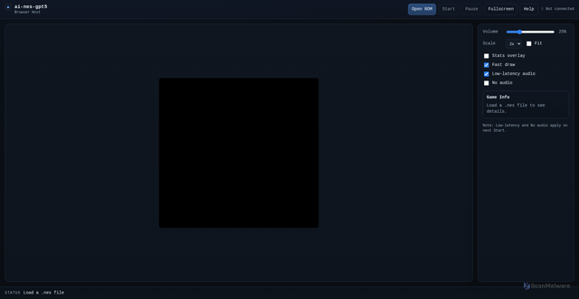 Security scan screenshot of https://ai-nes-gpt5.pages.dev/