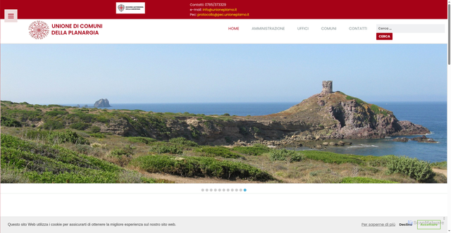 Security scan screenshot of https://www.unioneplanargia.or.it
