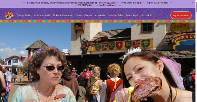 Security scan screenshot of https://arizona.renfestinfo.com/