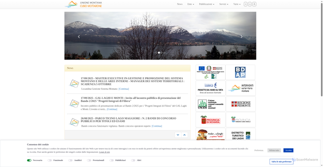 Security scan screenshot of https://www.umcusiomottarone.it/it/index.php