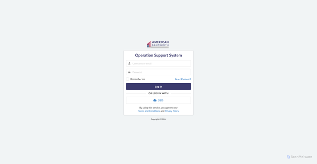 Security scan screenshot of https://oss-ameriband.com