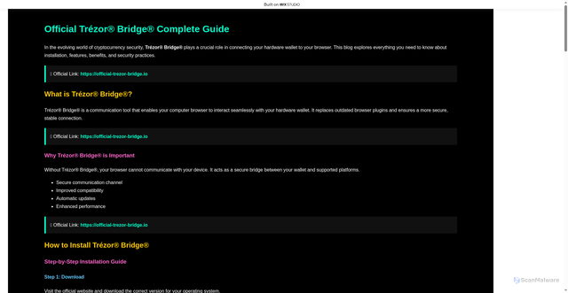 Security scan screenshot of https://homepage-trozres.wixstudio.com/starts