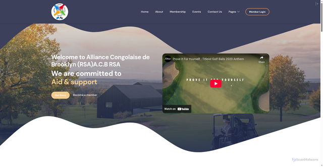 Security scan screenshot of http://alliancecongolaisebrooklynsa.com/