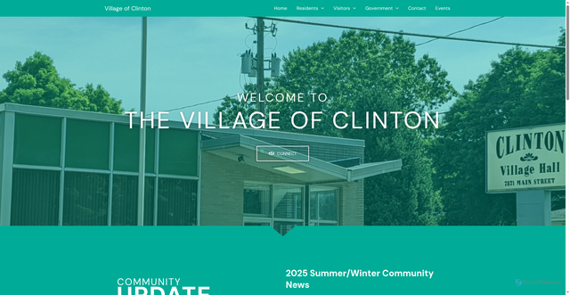Security scan screenshot of https://clintonoh.gov/