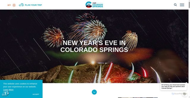 Security scan screenshot of https://www.visitcos.com/events/holidays/new-years-eve/