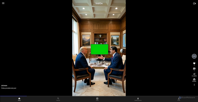 Security scan screenshot of https://vidonapp-5yepd8kq6r.edgeone.dev/