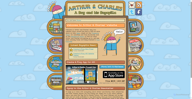 Security scan screenshot of https://arthurandcharles.com