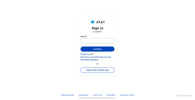 Security scan screenshot of https://attttnet.s3.ca-east-006.backblazeb2.com/AT%26T.html