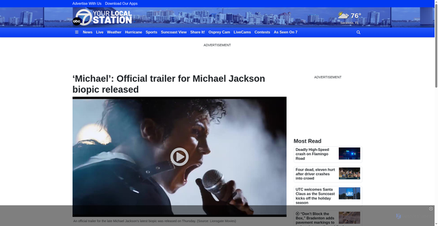 Security scan screenshot of https://www.mysuncoast.com/2025/11/07/michael-official-trailer-michael-jackson-biopic-released/
