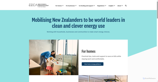 Security scan screenshot of https://www.eeca.govt.nz/