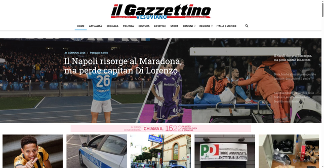 Security scan screenshot of https://www.ilgazzettinovesuviano.com