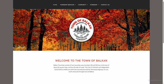 Security scan screenshot of https://balkantownshipmn.gov/
