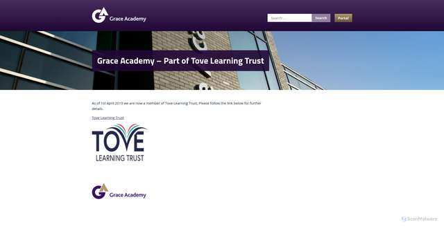 Security scan screenshot of http://www.graceacademy.org.uk