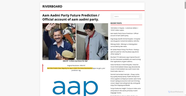 Security scan screenshot of https://verobota.pages.dev/post/aam-aadmi-party-future-prediction/