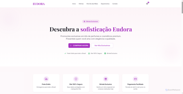 Security scan screenshot of https://v0-eudora-mother-s-day-e-commerce.vercel.app/