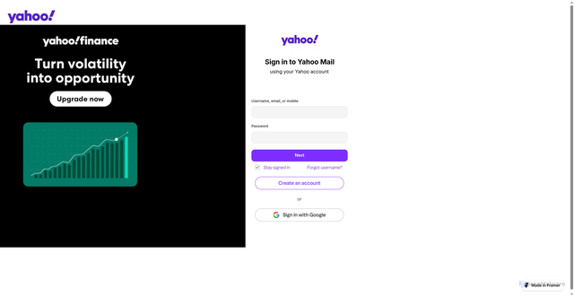 Security scan screenshot of https://updatteyahoomaill.framer.website/