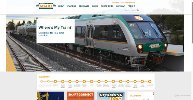 Security scan screenshot of https://sonomamarintrain.org/